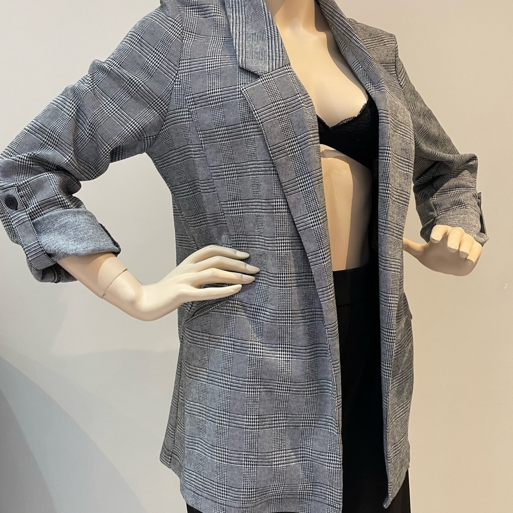 REVEMPED | Grey Plaid Blazer Size Small